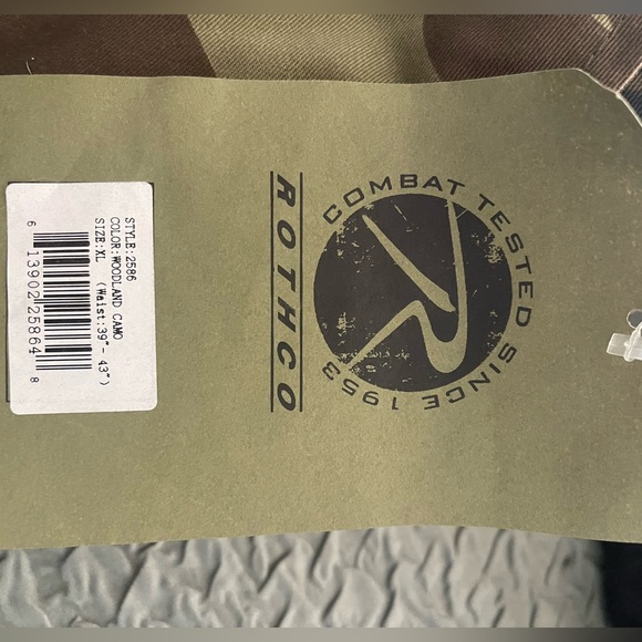 Camo pants, Rothco, XLarge (waist 39-43) - Picture 4 of 4
